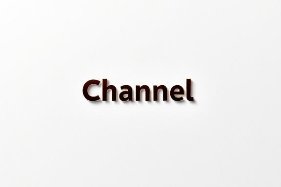sleek channel logo, bold, representing brand identity in minimalism, photorealistic, set against a textured white background with subtle shadows, highly detailed, whisper of movement created by rotating elements, vector clarity, saturation in maroons and golds, soft ambient lighting, shot with a Nikon 85mm f/1.4G lens.