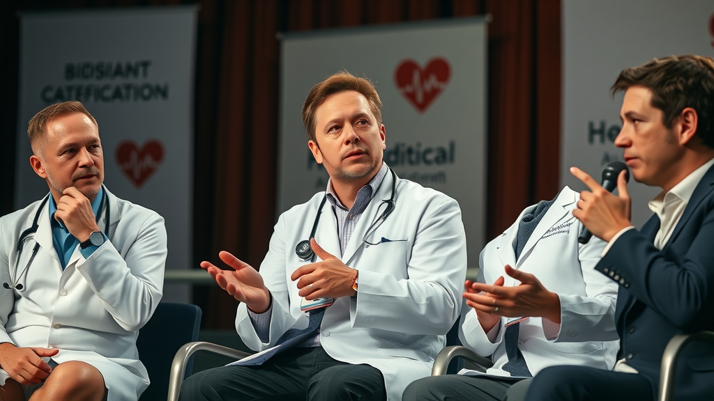 Panel of experts including cardiologist, dietitian and Elon Musk discussing carnivore diet myths and the role of animal products in health outcomes