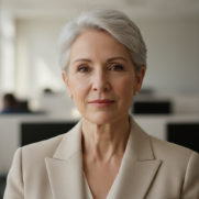 Portrait of Linda Matthews, International Correspondent — Global Affairs & Policy Impact for Stratalyst Media